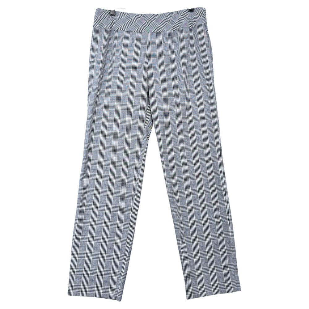 Donna Degnan Plaid Trousers Women's Size 12 Wide‎ Leg Career Pants